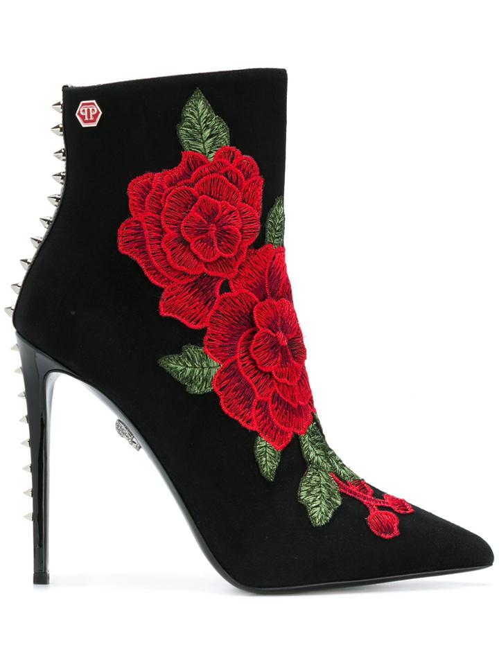Philipp Plein Janice Ankle Boots - Black