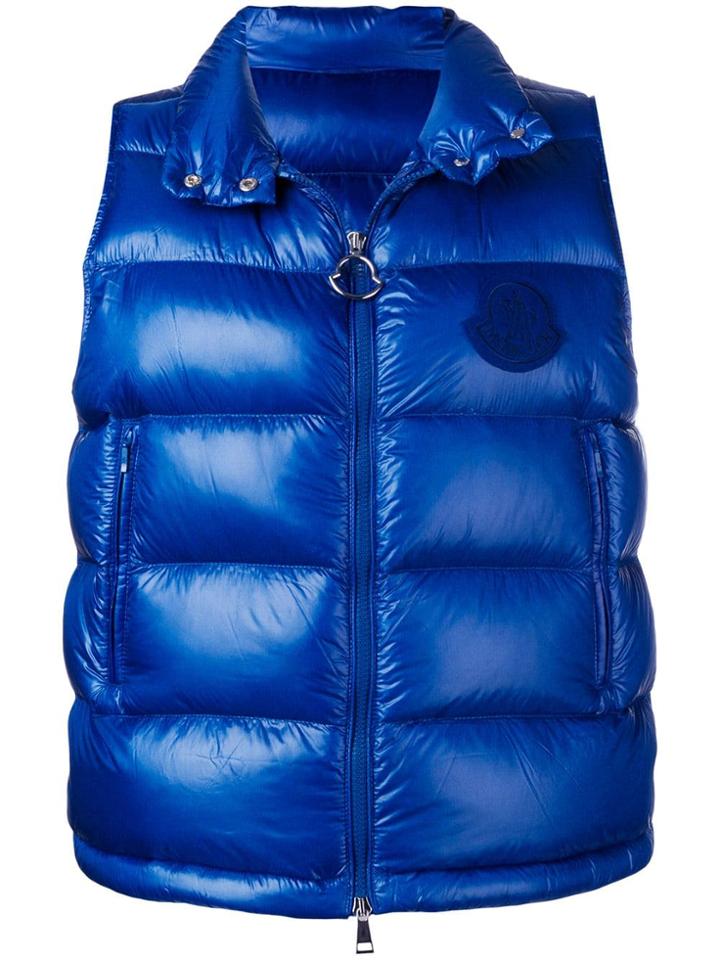 Moncler Zipped Padded Gilet - Blue
