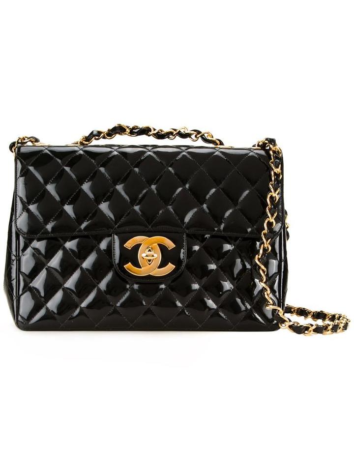 Chanel Vintage Jumbo Cc Shoulder Bag, Women's