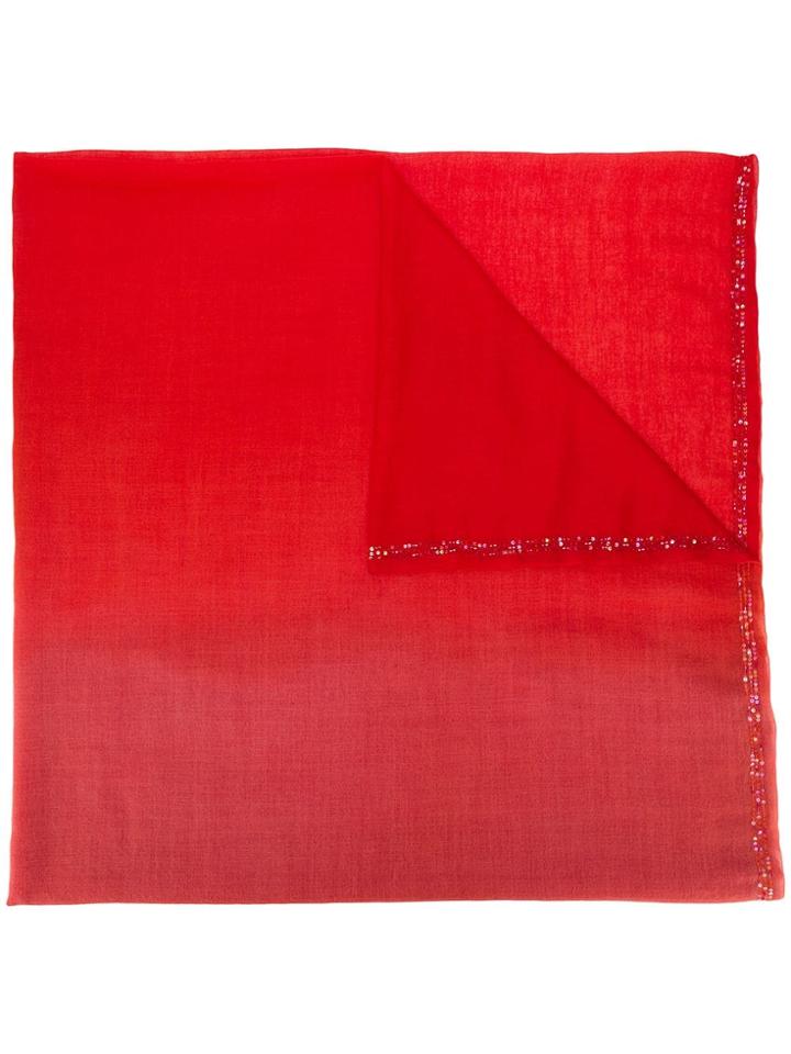 Faliero Sarti Fine Wool Scarf - Red
