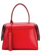 Tod's Medium Twist Tote, Women's, Red, Calf Leather