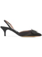 Tabitha Simmons Embellished Buckle Pumps - Black