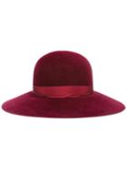 Borsalino Wide Brim Hat, Women's, Size: Small, Pink/purple, Rabbit Fur Felt