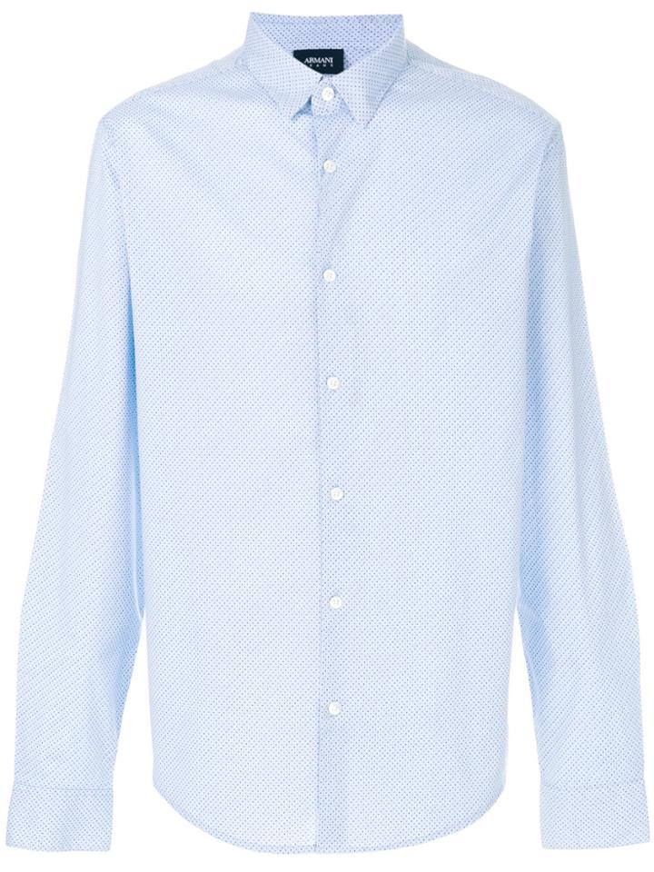 Armani Jeans Polka Dot Shirt - Blue