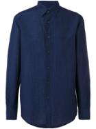 Ermenegildo Zegna - Gingham Shirt - Men - Cotton/linen/flax - L, Blue, Cotton/linen/flax