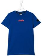 Diadora Junior Teen Logo Print T-shirt - Blue