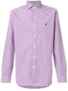 Polo Ralph Lauren Micro Gingham Check Shirt - Pink & Purple