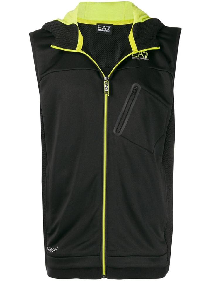 Ea7 Emporio Armani Sleeveless Sports Jacket - Black