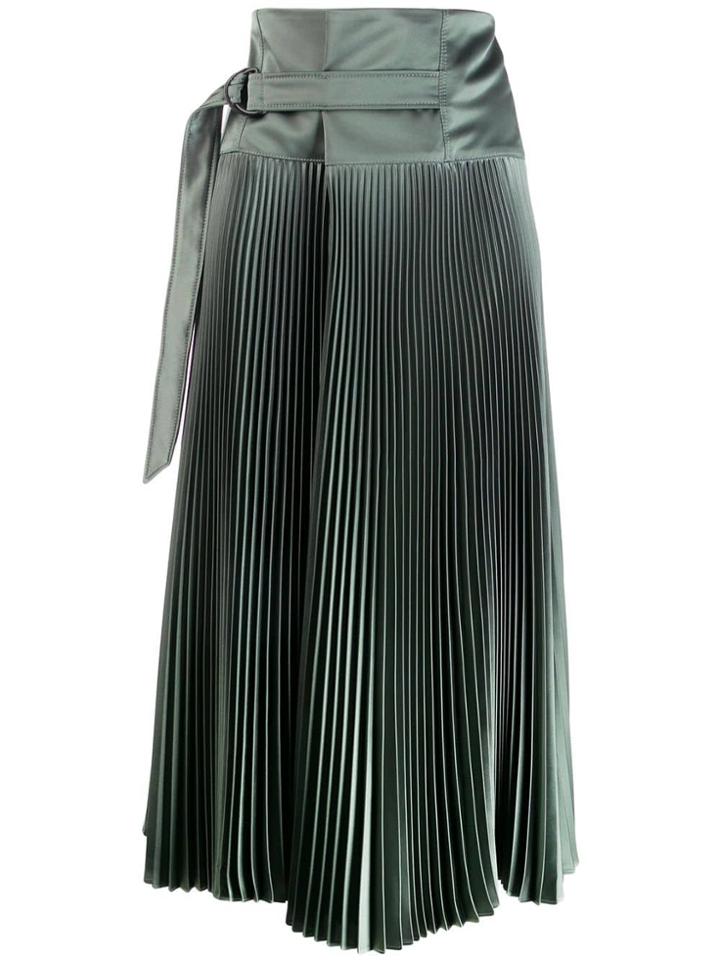 Brunello Cucinelli Pleated Midi Skirt - Green