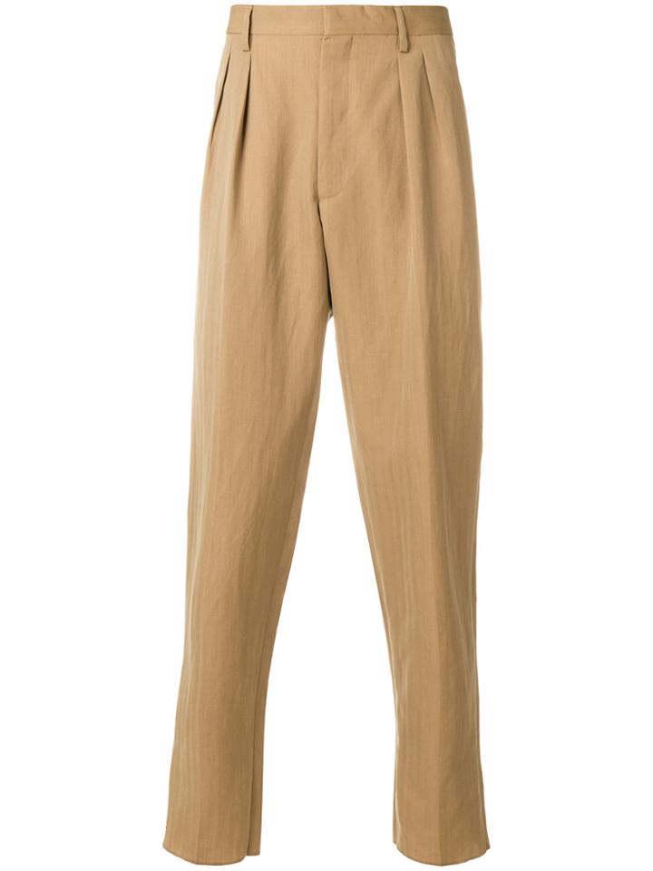 Gabriele Pasini Double Pince Trousers - Nude & Neutrals