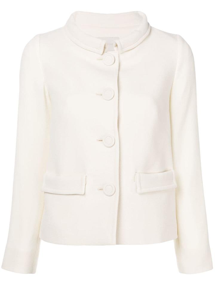 L'autre Chose Standing Collar Jacket - White