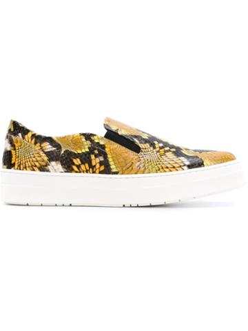 Studio Pollini Snakeskin Slip-on Sneakers