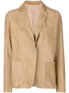 Salvatore Santoro Suede Lined Blazer - Neutrals