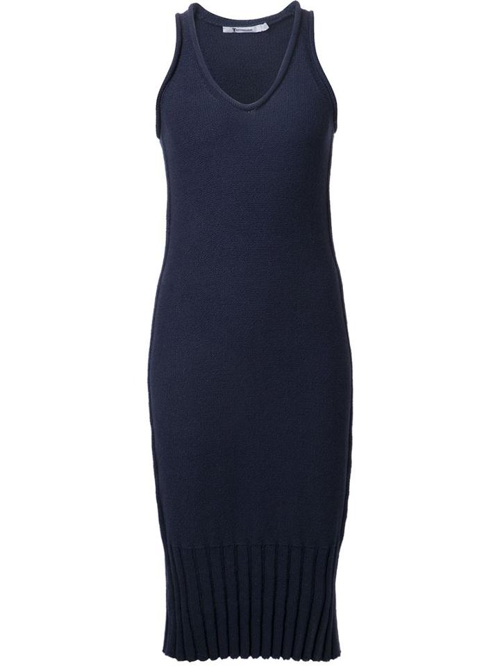 T By Alexander Wang Ribbed Hem Dress