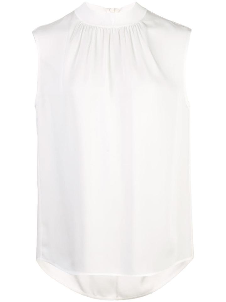 Vince Ruched Neck Vest - White