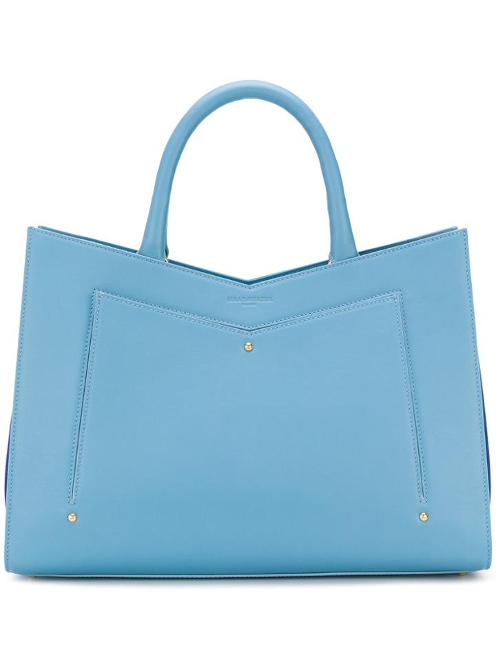 Sara Battaglia Colour-block Tote - Blue