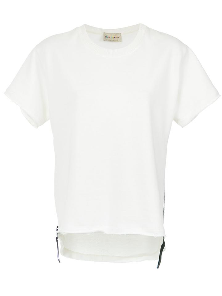 Andrea Bogosian Printed Asymmetric T-shirt - White