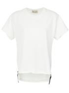 Andrea Bogosian Printed Asymmetric T-shirt - White