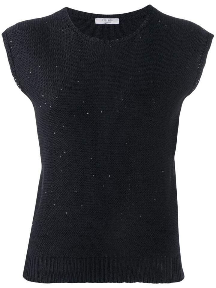 Peserico Sleeveless Jumper - Black