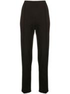 Romeo Gigli Pre-owned Pinstriped Trousers - Black