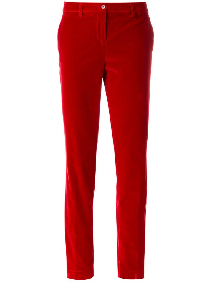 Etro Velvet Capri Trousers - Red