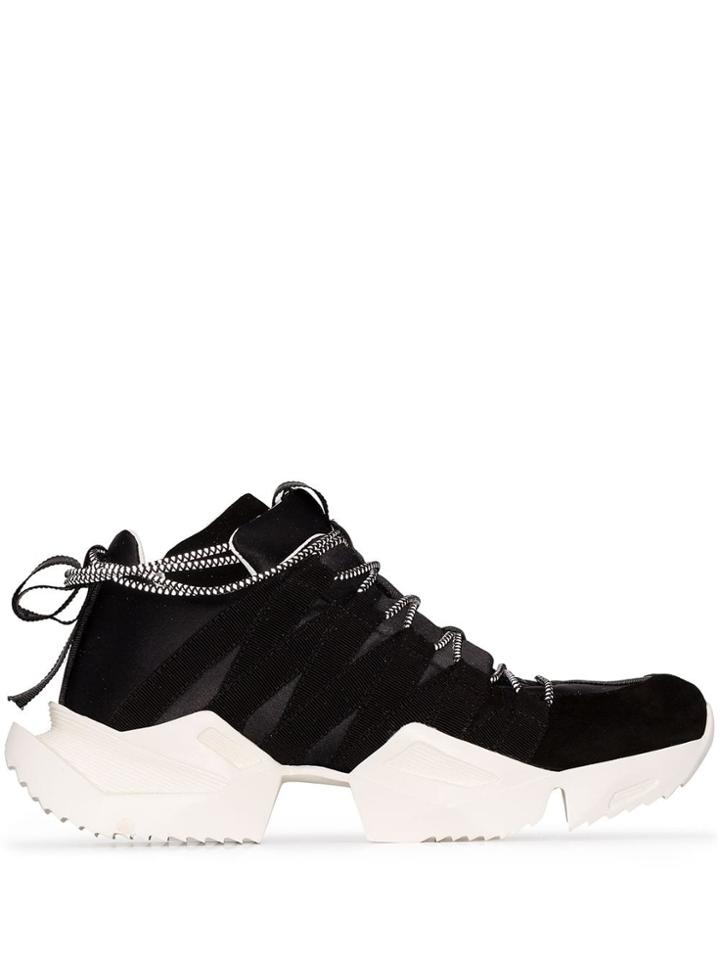 Unravel Project Drawstring Low-top Sneakers - Black