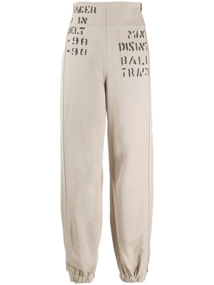 Misbhv Graphic Work Pants - Neutrals