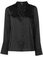 Dkny Long-sleeve Fitted Shirt - Black