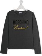 Moschino Kids Contrast Logo T-shirt - Grey