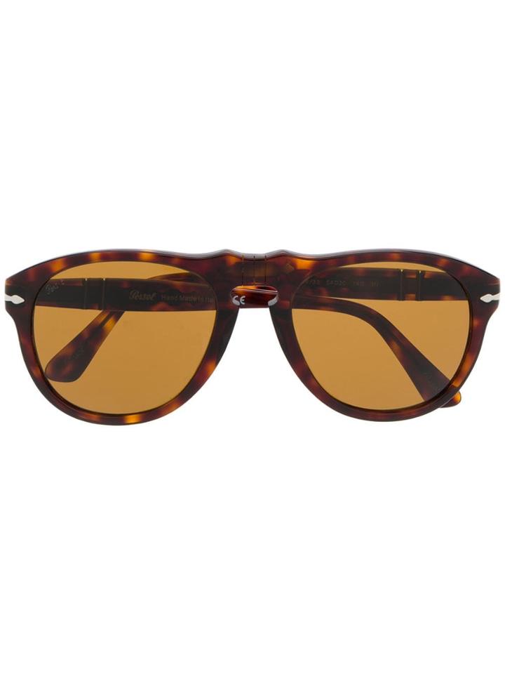 Persol Oversized Frame Sunglasses - Brown