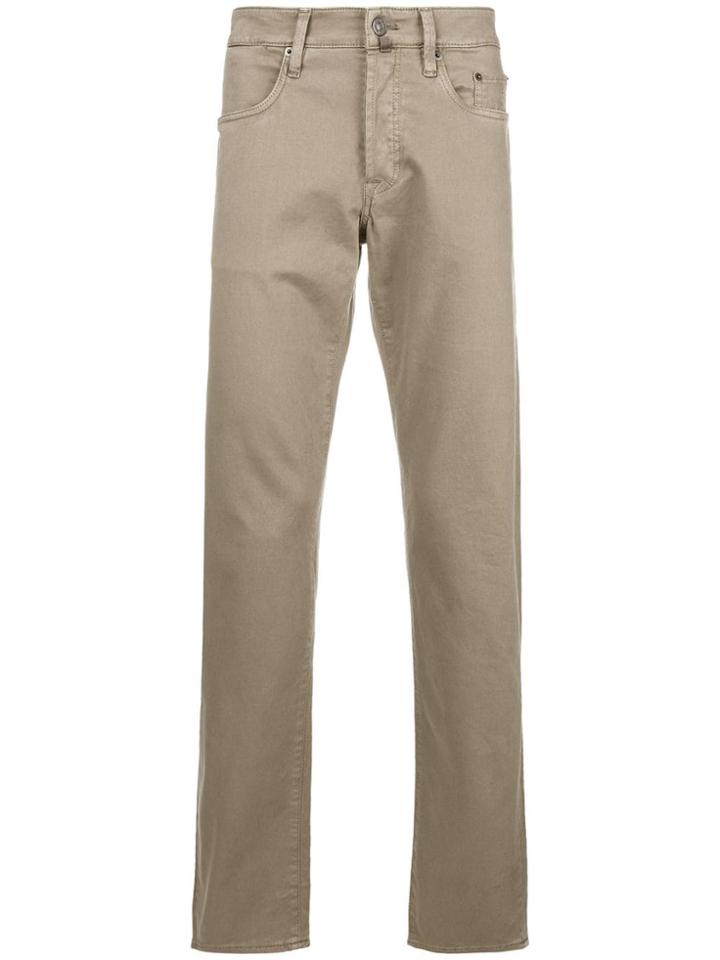 Siviglia Slim Fit Trousers - Nude & Neutrals