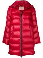 Twin-set Longline Puffer Jacket - Red