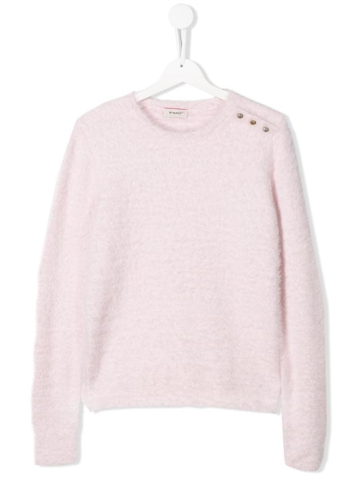Pinko Kids Teen Shoulder-button Knit Sweater