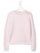 Pinko Kids Teen Shoulder-button Knit Sweater