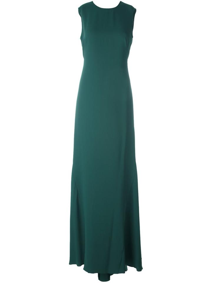 Cédric Charlier Fitted Dress, Women's, Size: 40, Green, Polyester