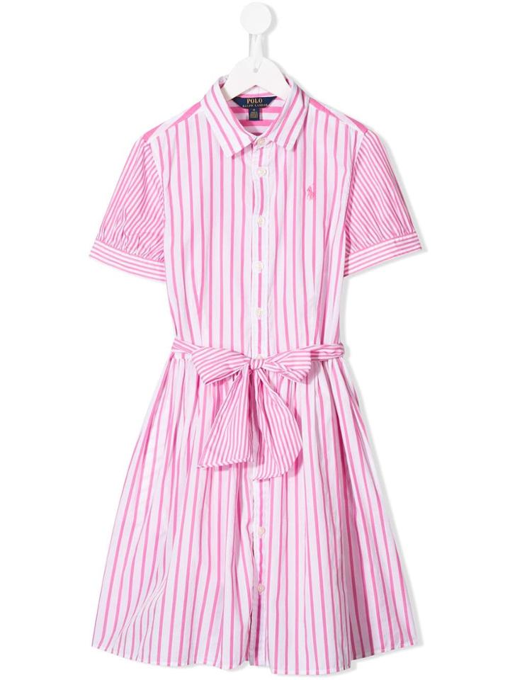 Ralph Lauren Kids Striped Dress - Pink
