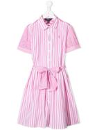 Ralph Lauren Kids Striped Dress - Pink