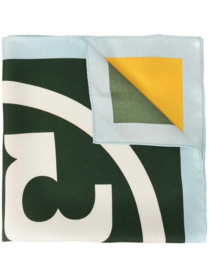 Tory Burch Colour Block Scarf - Multicolour
