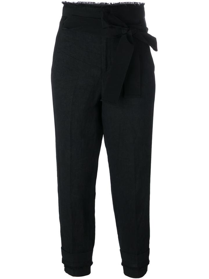 A.f.vandevorst 161 Pearl Trousers, Women's, Size: 38, Black, Linen/flax