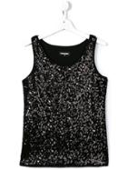 Dsquared2 Kids Sequinned Tank Top - Black