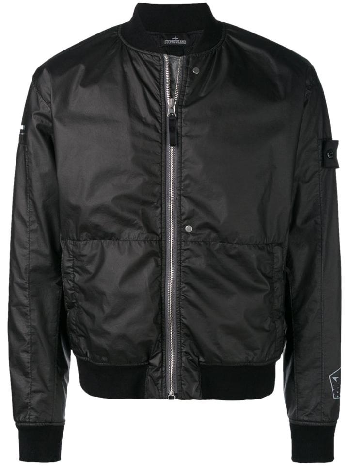 Stone Island Shadow Project 10 Years Printed Bomber Jacket - Black