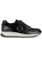 Giorgio Armani Panelled Sneakers - Black