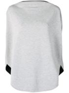 Mm6 Maison Margiela Side Slit Jersey Top - Grey