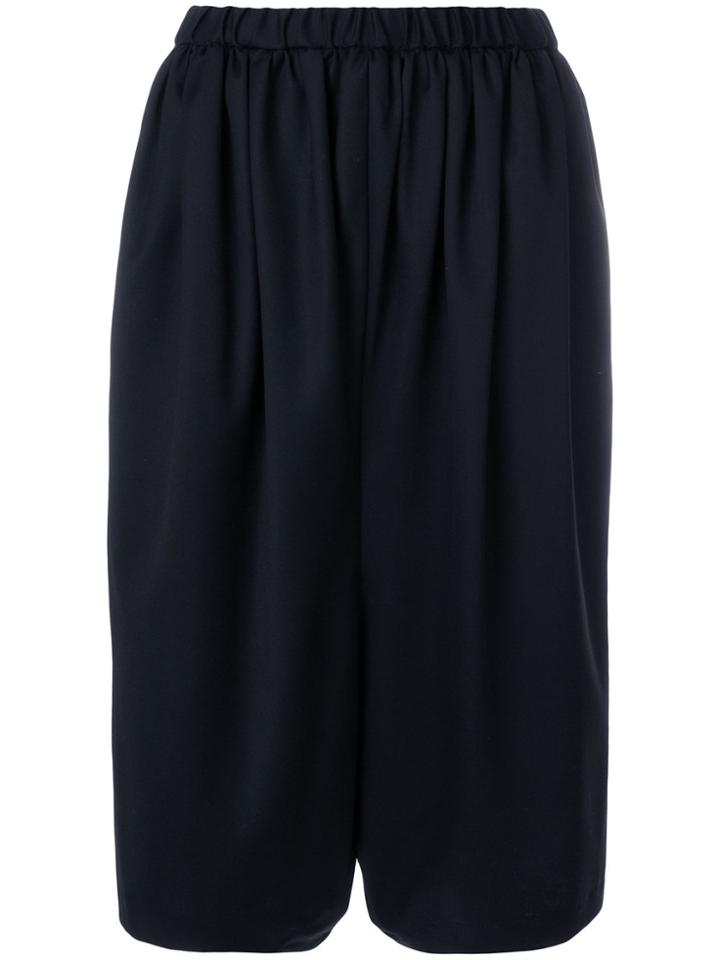 Comme Des Garçons Girl Draped Cropped Trousers - Black