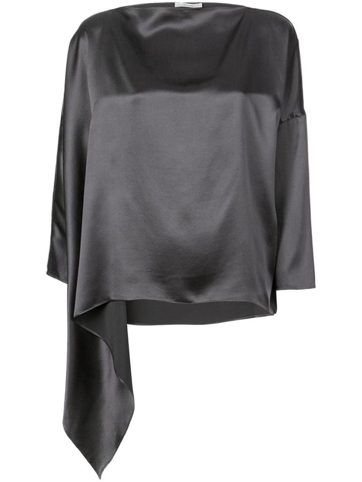 Dusan Asymmetric Blouse - Grey