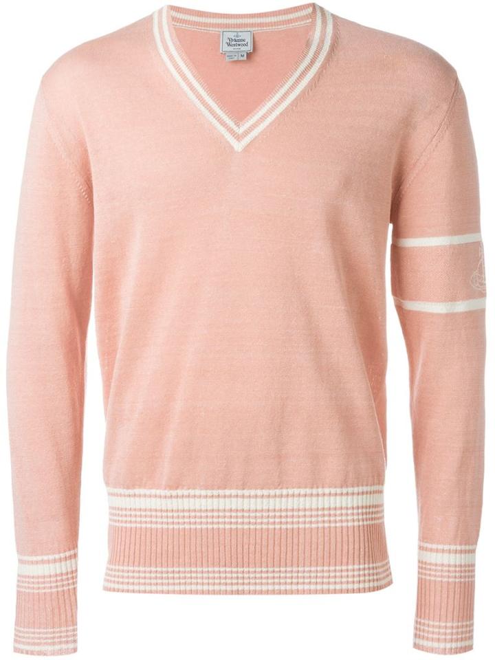 Vivienne Westwood Man Stripe Closed Cardigan