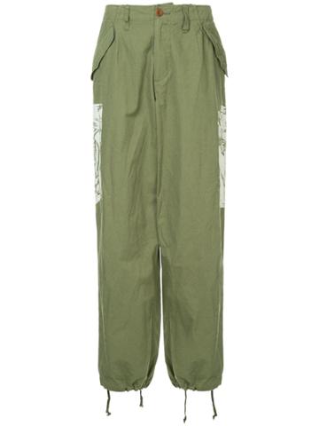 Kolor Beacon Side Print Trousers - Green