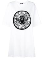 Balmain Oversized Printed Logo T-shirt - White