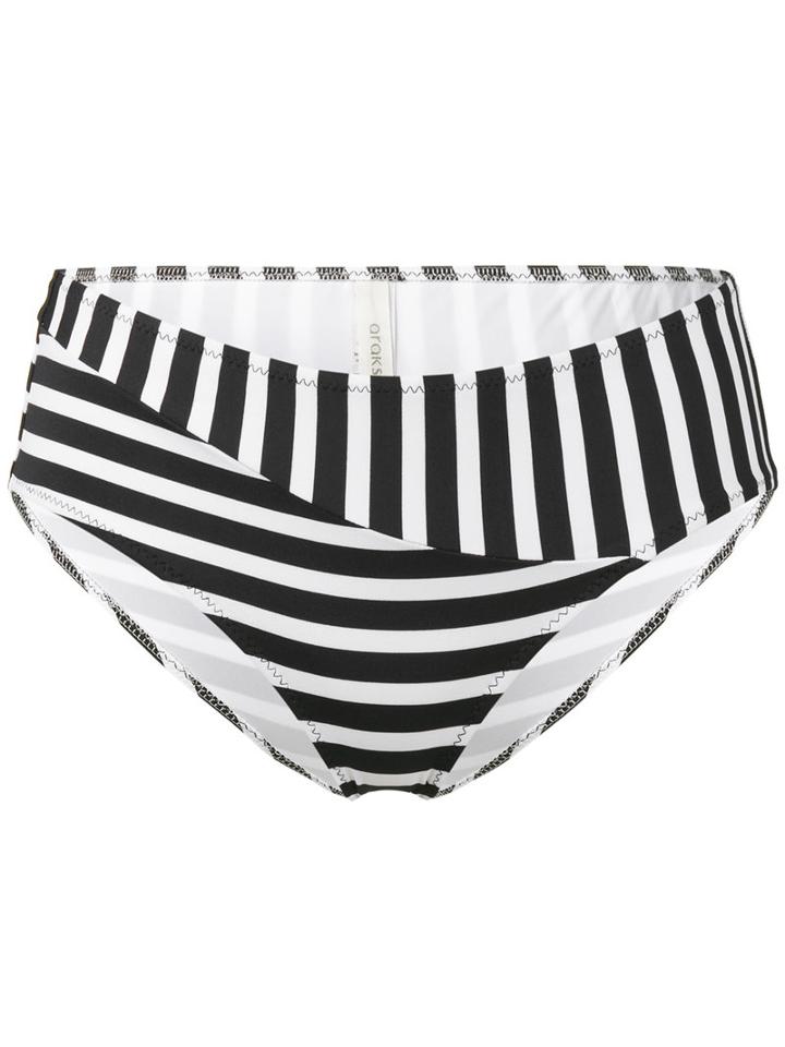 Araks - Striped Millie Bikini Bottoms - Women - Nylon/polyamide/spandex/elastane - S, Blue, Nylon/polyamide/spandex/elastane