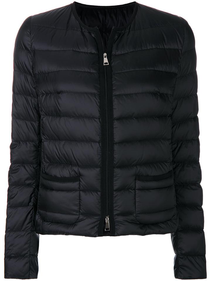 Moncler Zipped Puffer Jacket - Black